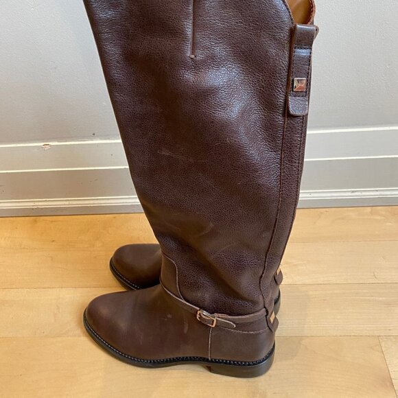 𝅺franco Sarto Brown "haylie" tall boot buckle NEW - Picture 5 of 8